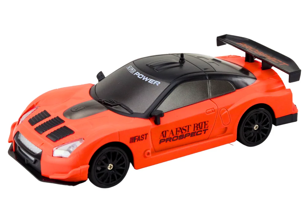 Daljinski upravljani sportski automobil na daljinsko upravljanje 1:24 narančasti s izmjenjivim kotačima_3