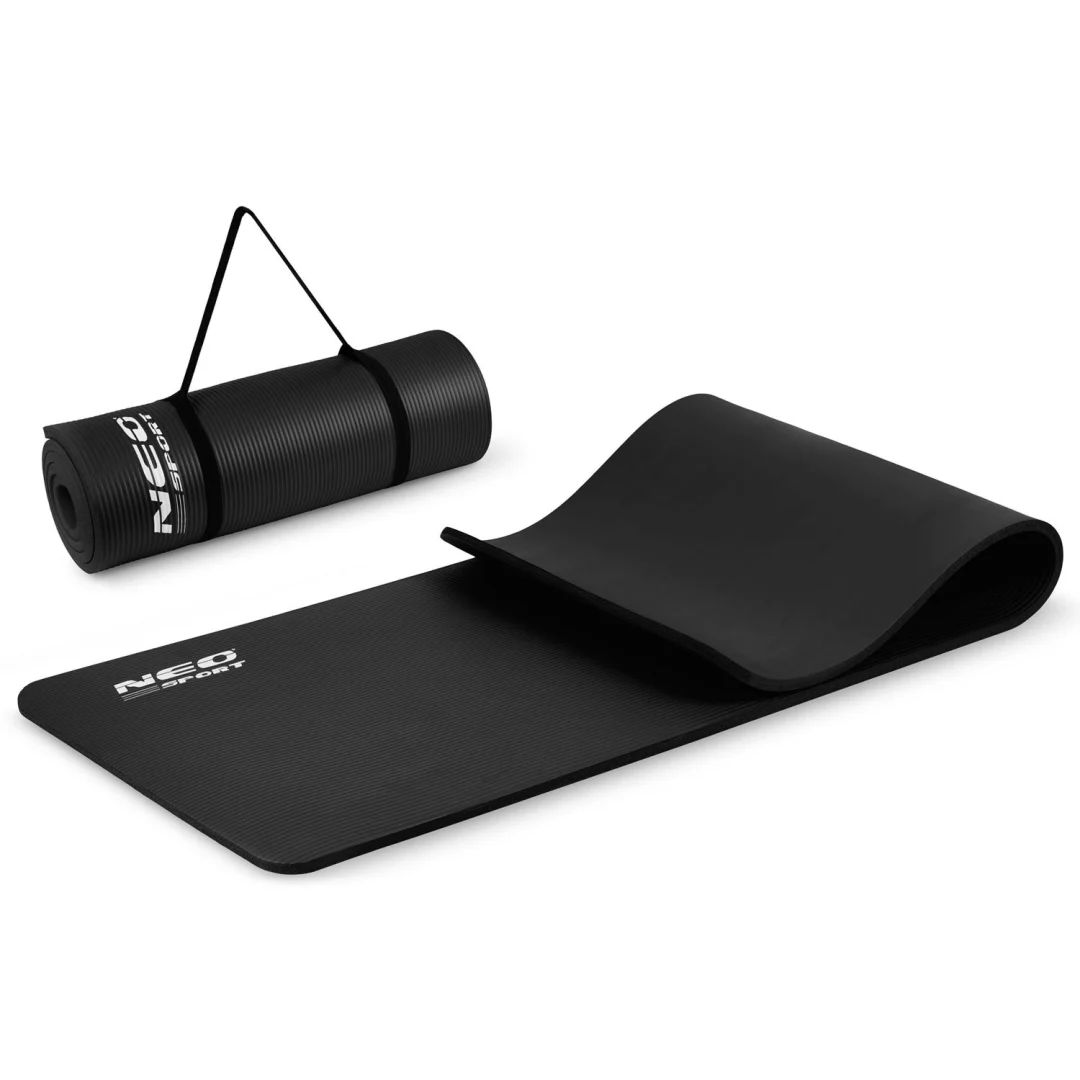 Debela prostirka za vježbanje Neo-Sport 183 × 60 cm, crna_2