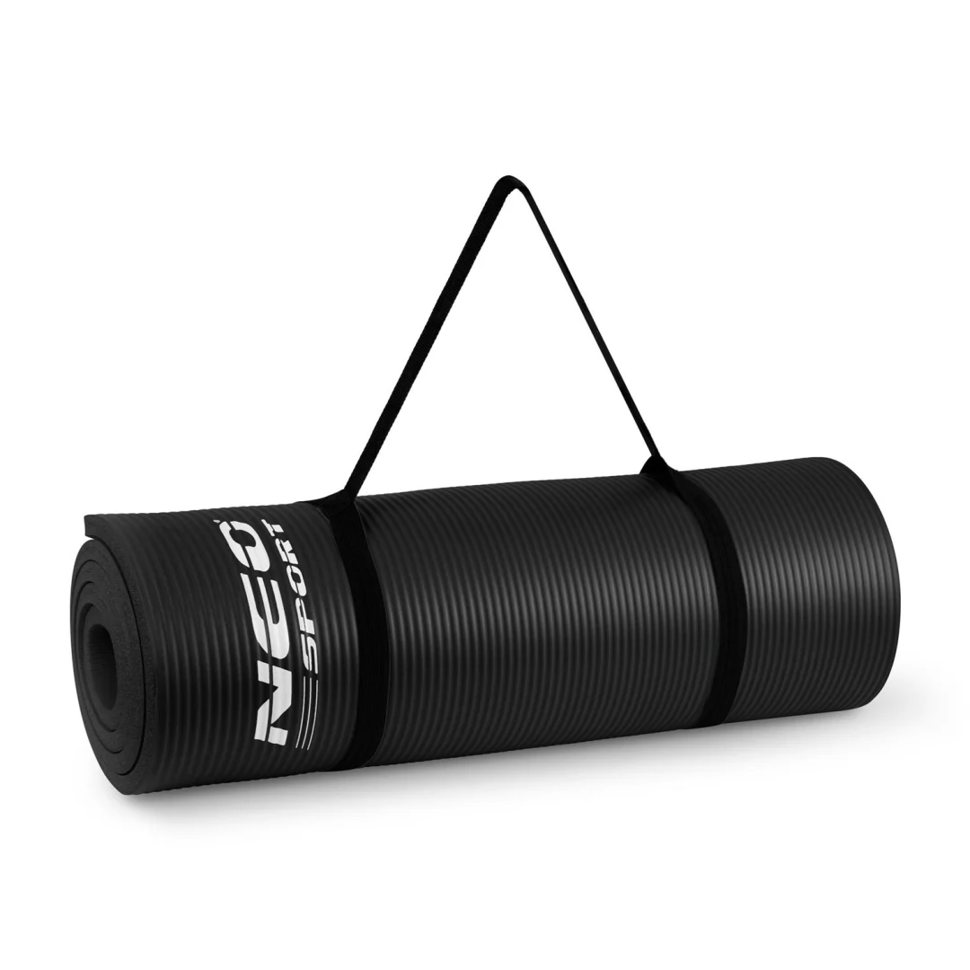 Debela prostirka za vježbanje Neo-Sport 183 × 60 cm, crna_7