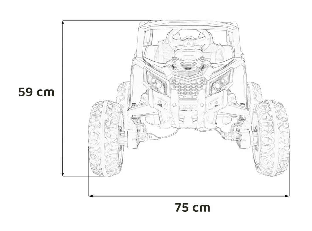 Defend ATV buggy 4x4 na akumulator, crni_2