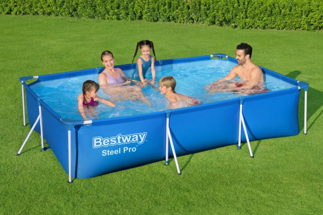 Deluxe Steel Pro 3u1 bazen s okvirom BESTWAY 300x201x66cm + pumpa + filter_2