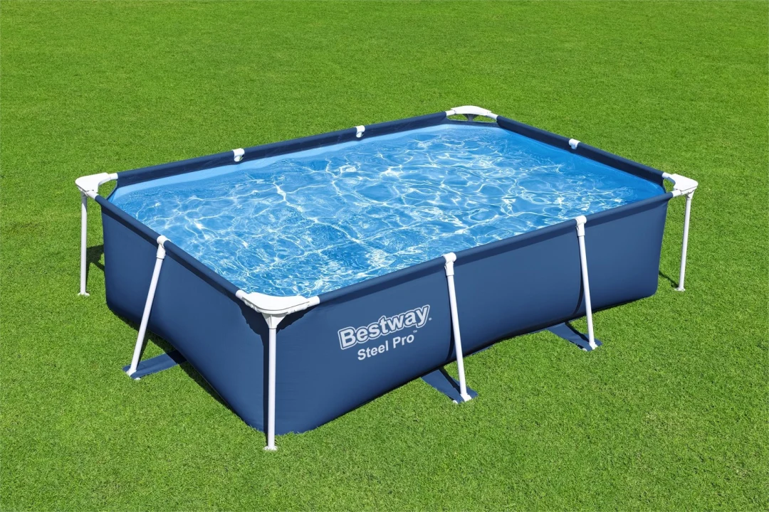 DeluxeJr bazen s okvirom od čelika Pro 259x170x61 BESTWAY za vrt_6