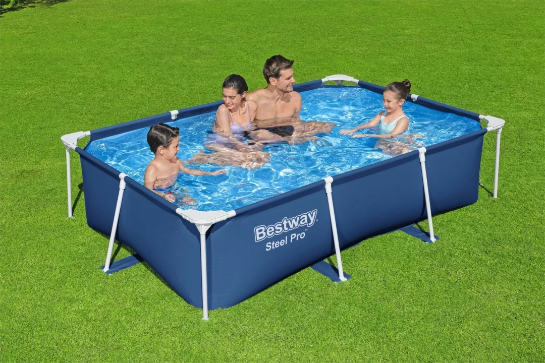 DeluxeJr bazen s okvirom od čelika Pro 259x170x61 BESTWAY za vrt_7