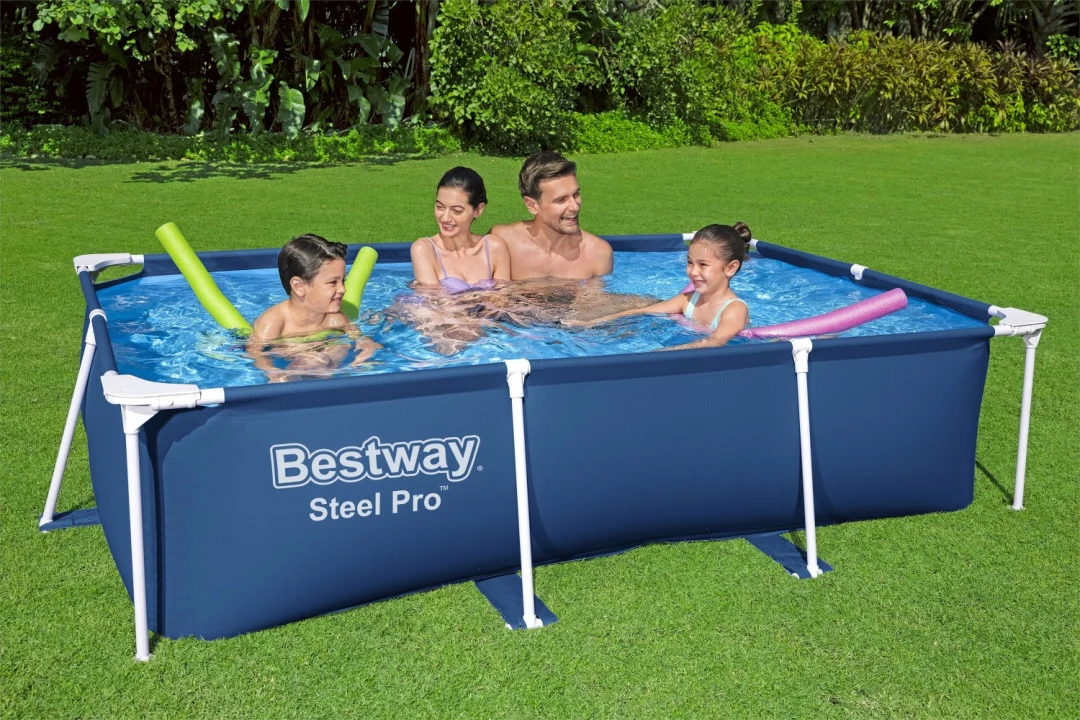 DeluxeJr bazen s okvirom od čelika Pro 259x170x61 BESTWAY za vrt_8