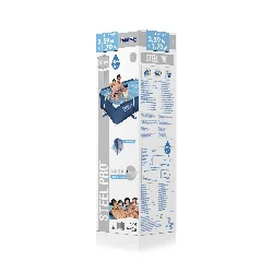 DeluxeJr bazen s okvirom od čelika Pro 259x170x61 BESTWAY za vrt_9