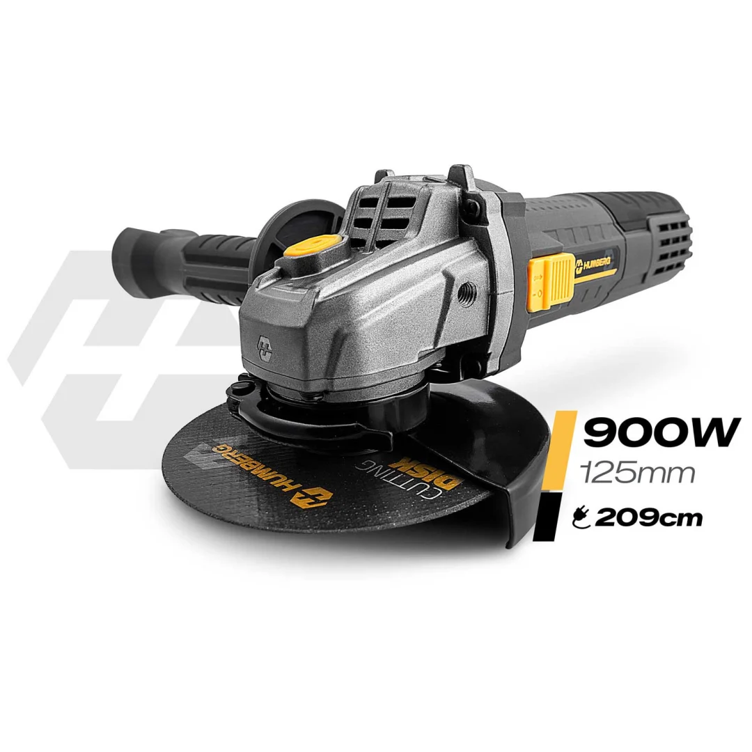 Diax kutna brusilica 900W, kontrola brzine, 10 diskova, 125 mm, snažna kutna brusilica Humberg HM-410_2