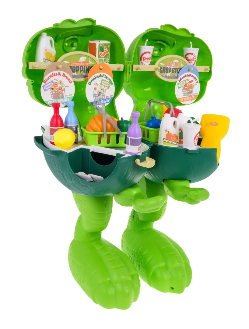 Dino set 2 u 1 trgovina i tyranosaur 3+ 55 dijelova_3