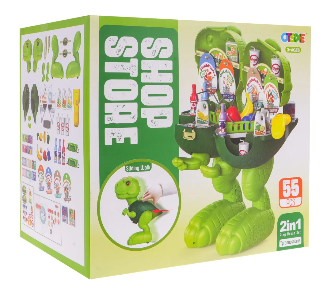 Dino set 2 u 1 trgovina i tyranosaur 3+ 55 dijelova_8