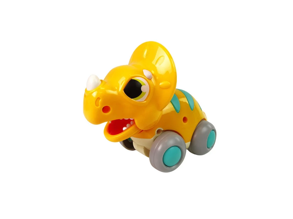 Dinosaur na kotačima žuti triceratops_2