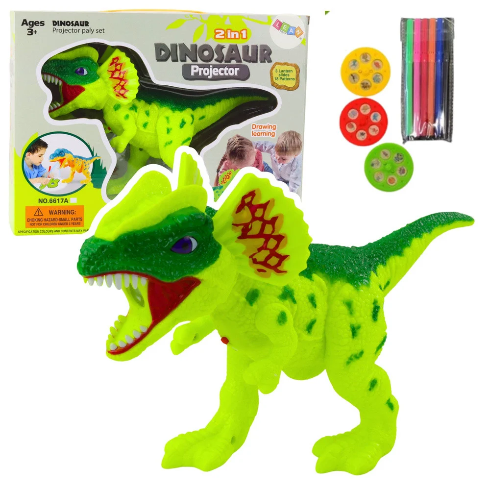 Dinozur projektor za crtanje i slikanje 18 slika 2-u-1 markeri_1