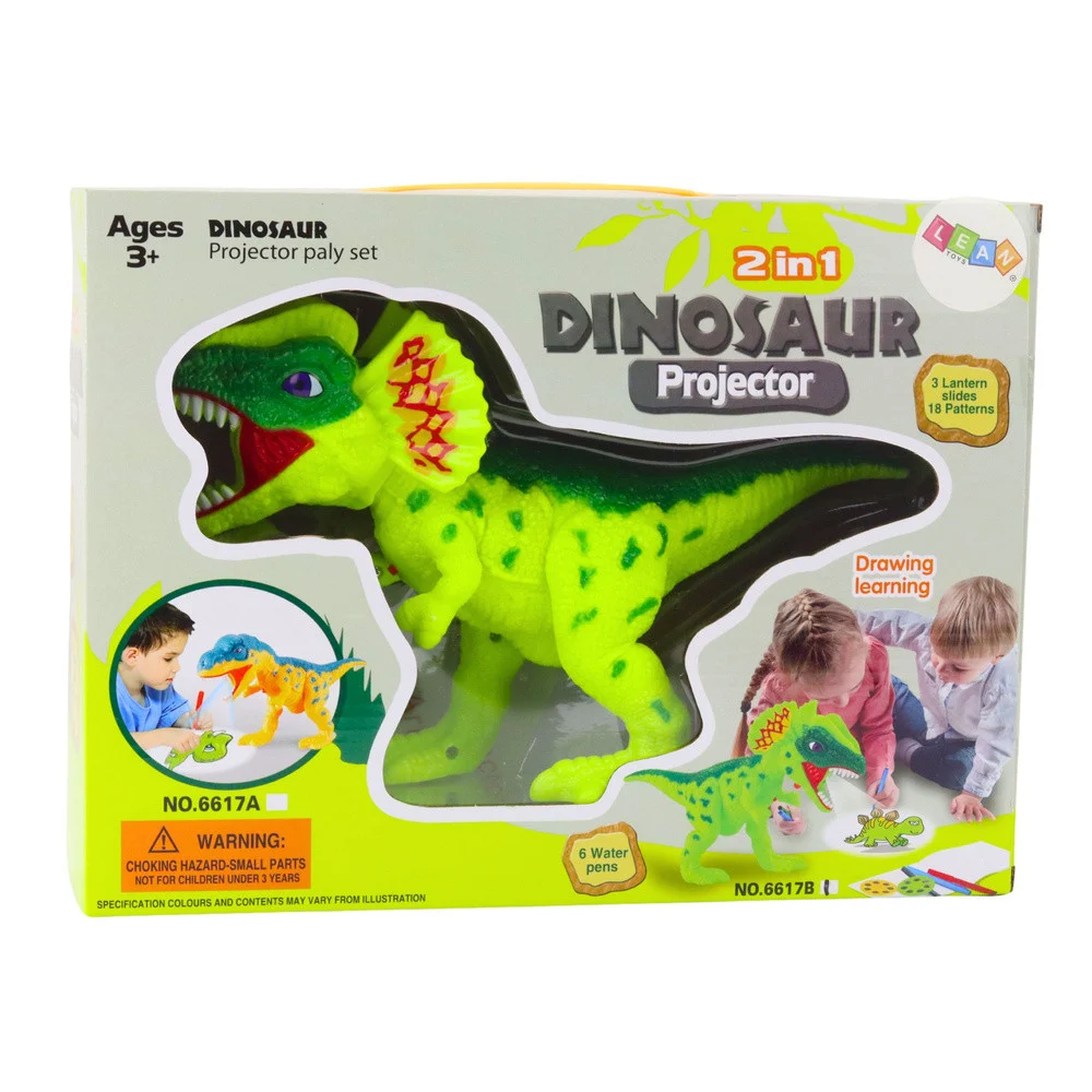 Dinozur projektor za crtanje i slikanje 18 slika 2-u-1 markeri_4