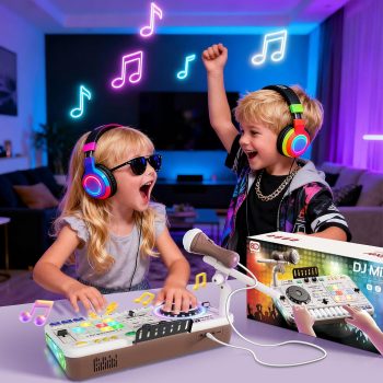 Dječja Dj Mikseta Sa Glazbom I Svjetlima 8d 8b Bijela 1