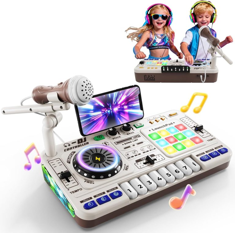 Dječja Dj Mikseta Sa Glazbom I Svjetlima 8d 8b Bijela 2