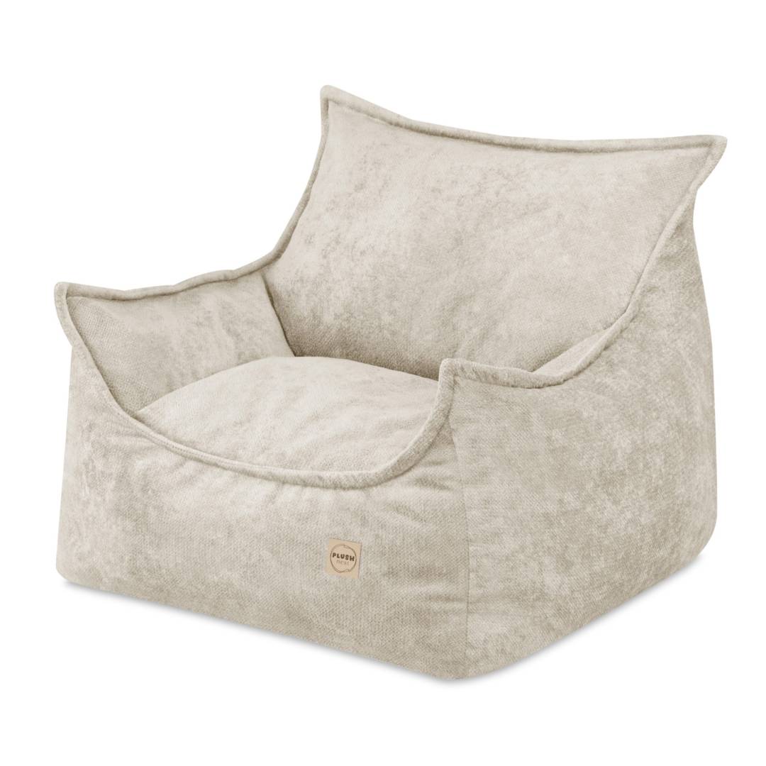 Dječja fotelja Plush Nest ROYA, bež, vrhunski šenil_1