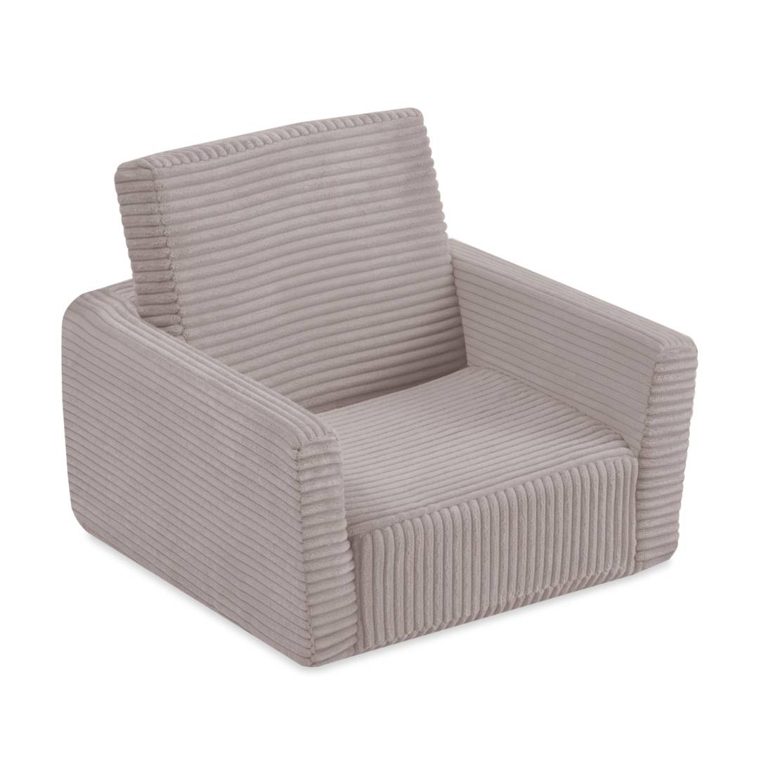 Dječja fotelja na razvlačenje Plush Nest CUBIE, naslonjač, bež, vrhunski kord_9