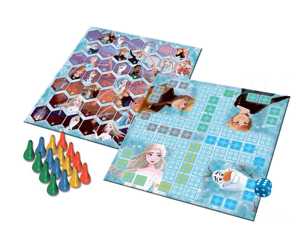 Dječja igra 2 u 1 Kineske zmije i ljestve Frozen II Trefl 02068_5