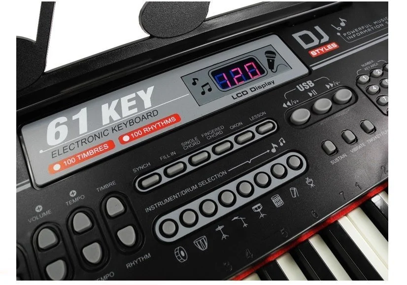 Dječja klavijatura 328-06 s mikrofonom i stalkom za note_5