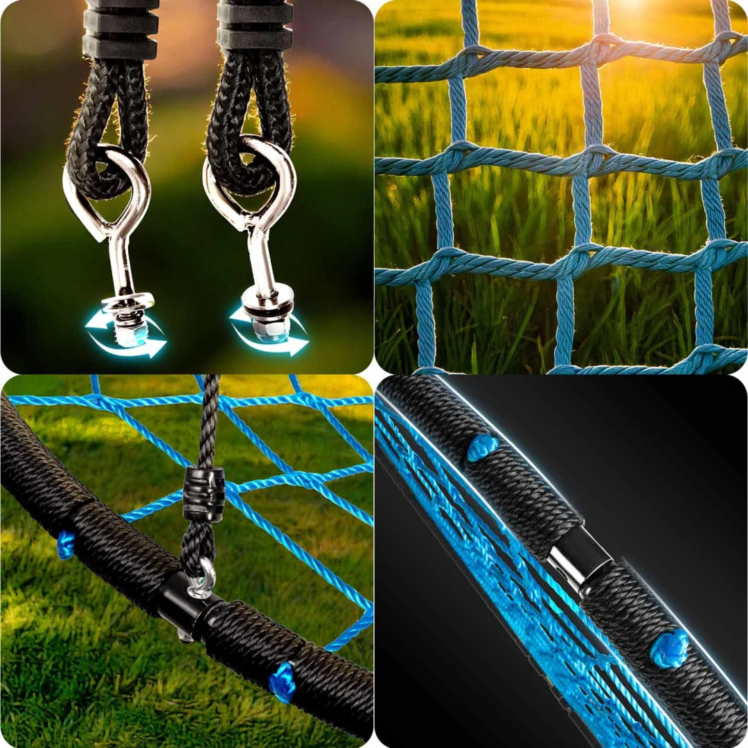 Dječja ljuljačka Neo-Sport NS-104 ptičje gnijezdo, Ø 100 cm, smeđa, var. 110401_8