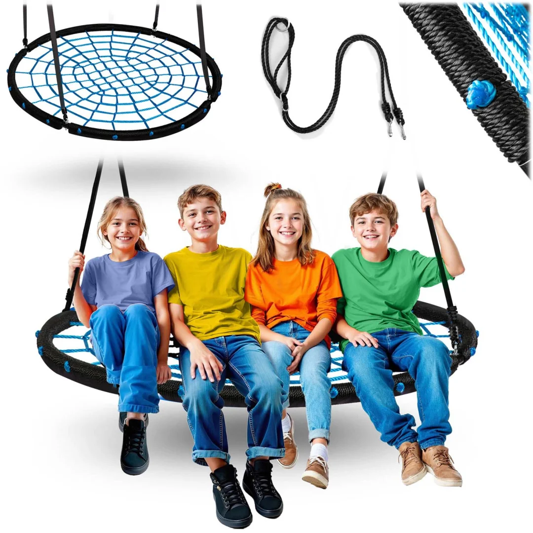 Dječja ljuljačka Neo-Sport NS-104 ptičje gnijezdo, Ø 120 cm, crvena, var. 110421_1