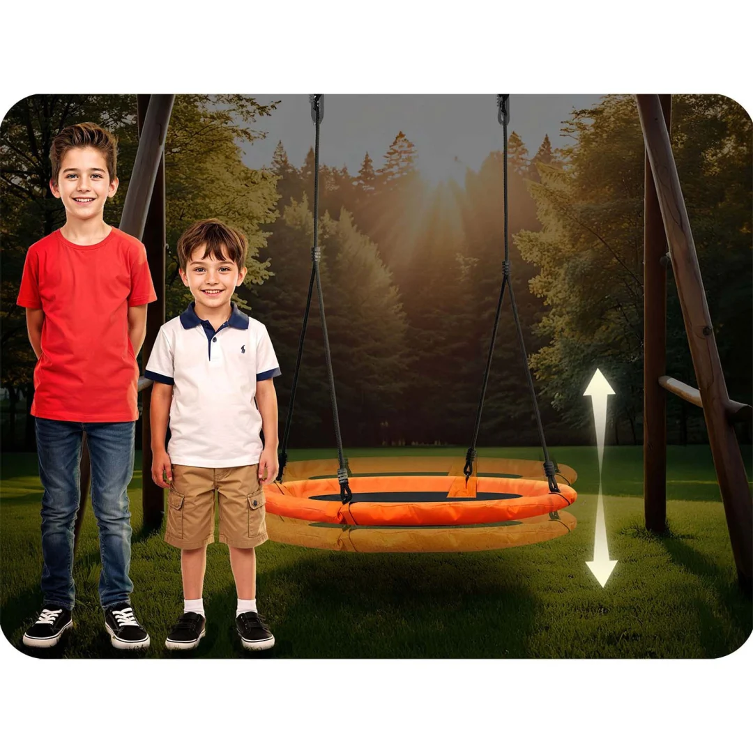 Dječja ljuljačka Neo-Sport Swingo ptičje gnijezdo, Ø 100 cm, crvena, var. 1084_10