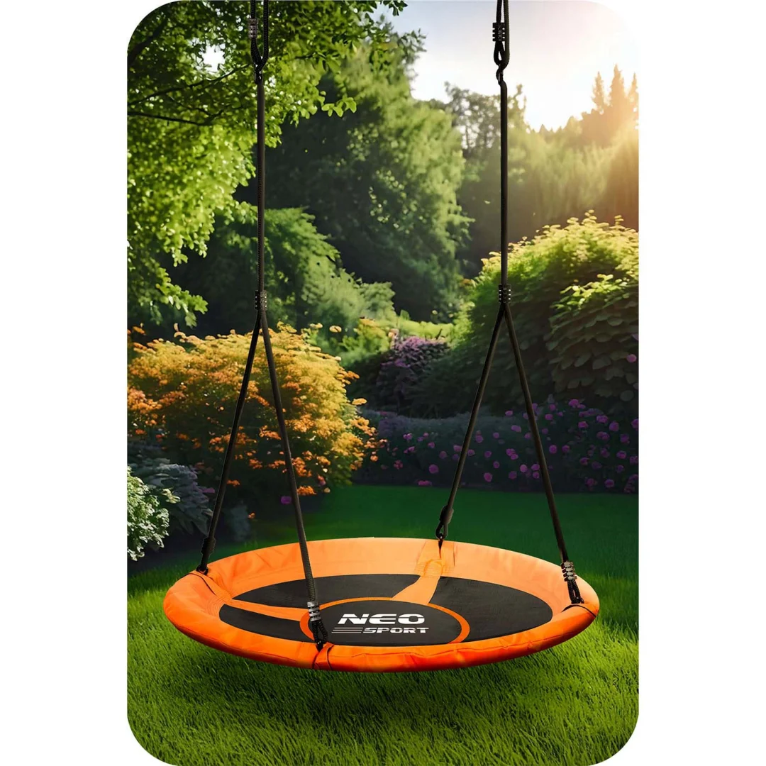 Dječja ljuljačka Neo-Sport Swingo ptičje gnijezdo, Ø 100 cm, crvena, var. 1084_5