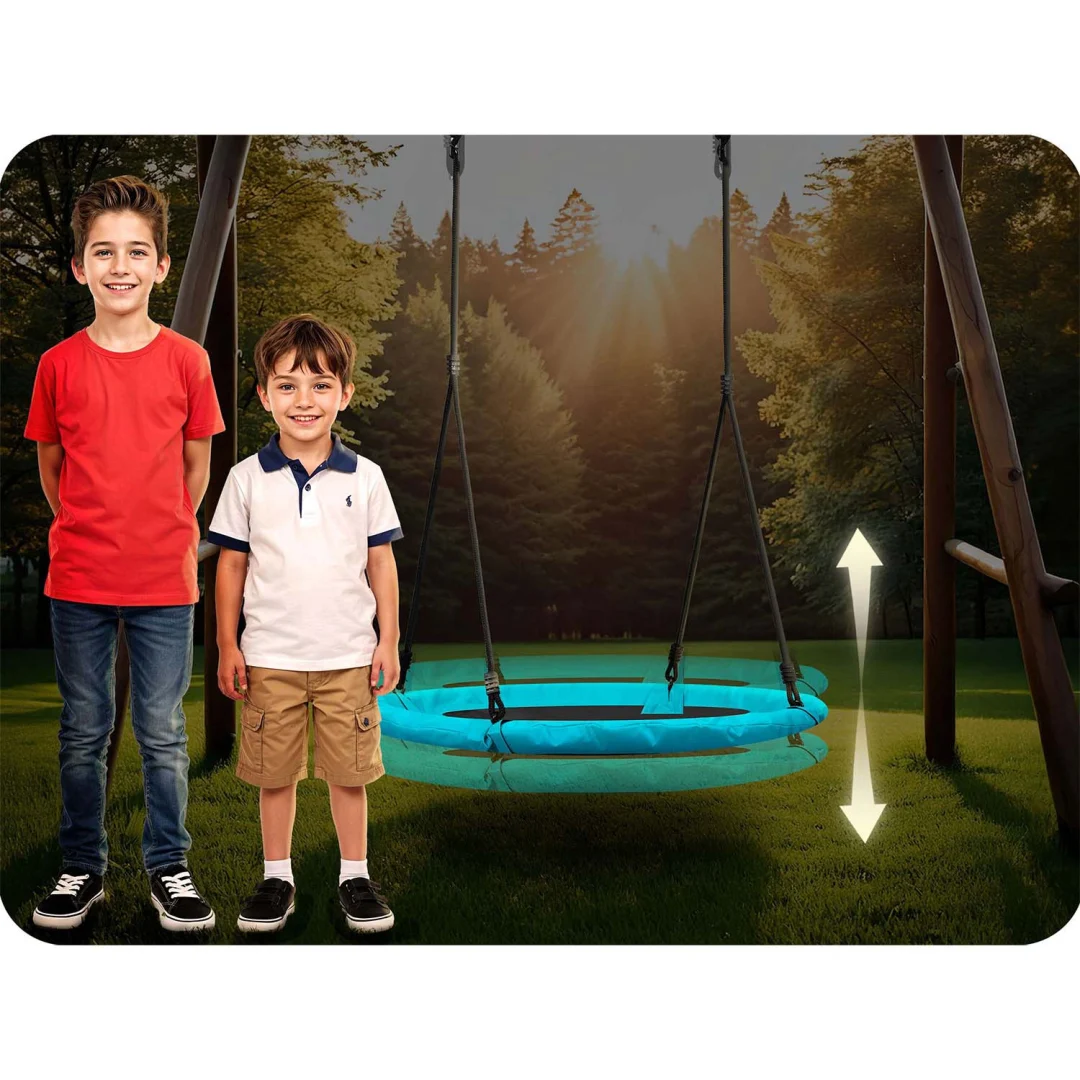 Dječja ljuljačka Neo-Sport Swingo ptičje gnijezdo, Ø 100 cm, zelena, var. 1082_10