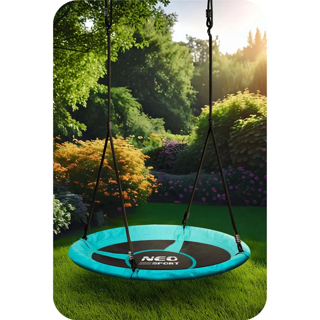 Dječja ljuljačka Neo-Sport Swingo ptičje gnijezdo, Ø 100 cm, zelena, var. 1082_5