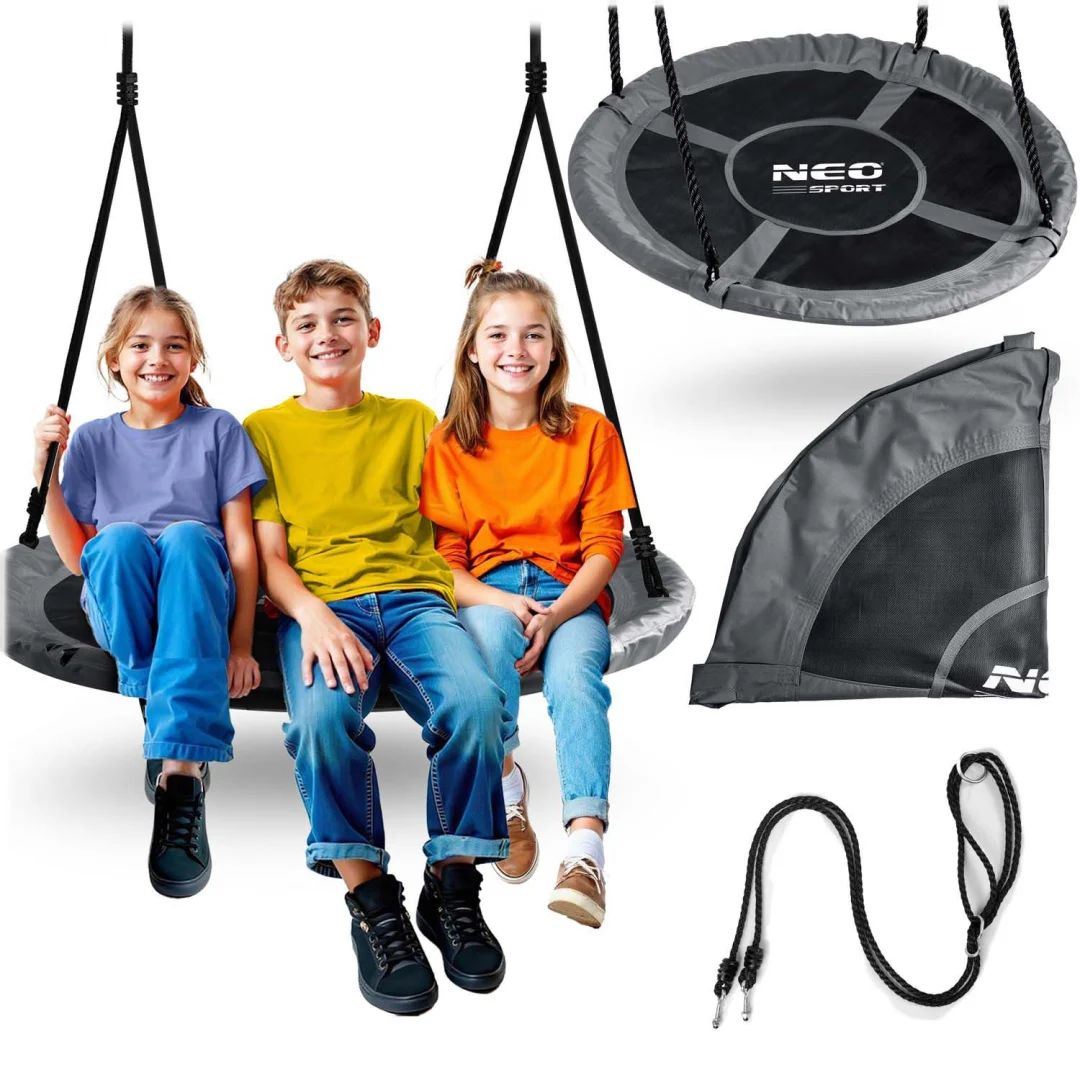 Dječja ljuljačka Neo-Sport Swingo ptičje gnijezdo, Ø 110 cm, crvena, var. 110311_1