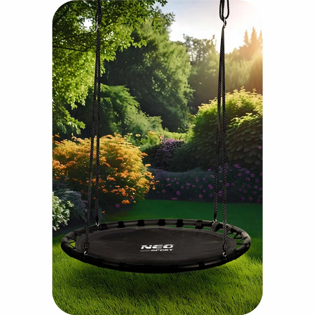 Dječja ljuljačka Neo-Sport Swingo ptičje gnijezdo, Ø 110 cm, crvena_3