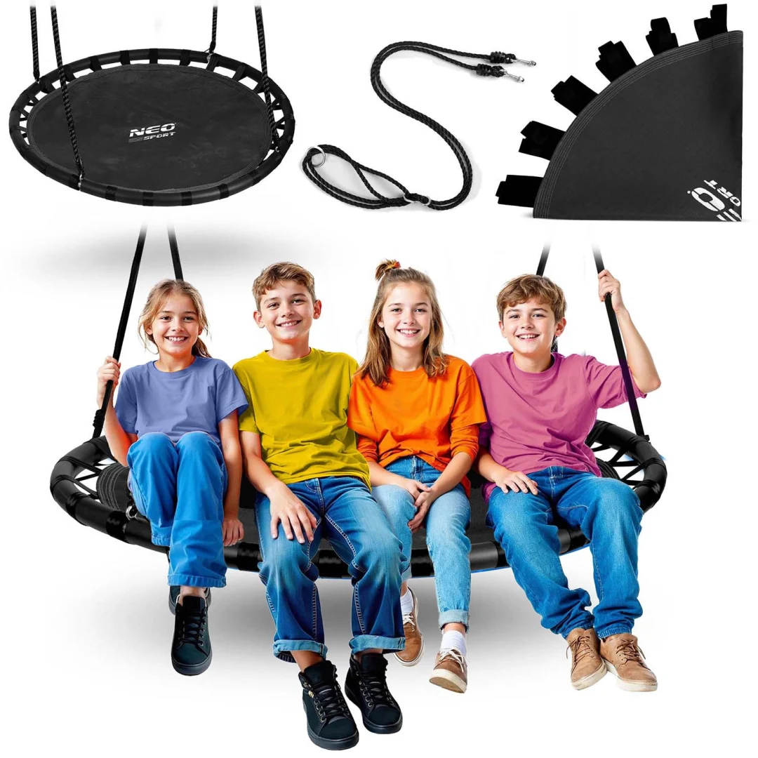 Dječja ljuljačka Neo-Sport Swingo ptičje gnijezdo, Ø 120 cm, crvena, var. 110220_1