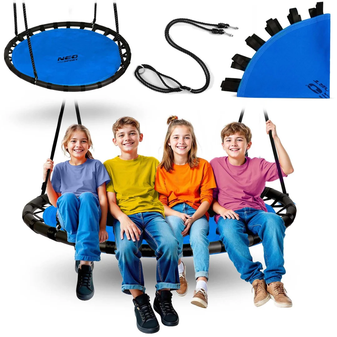 Dječja ljuljačka Neo-Sport Swingo ptičje gnijezdo, Ø 120 cm, crvena, var. 110221_1