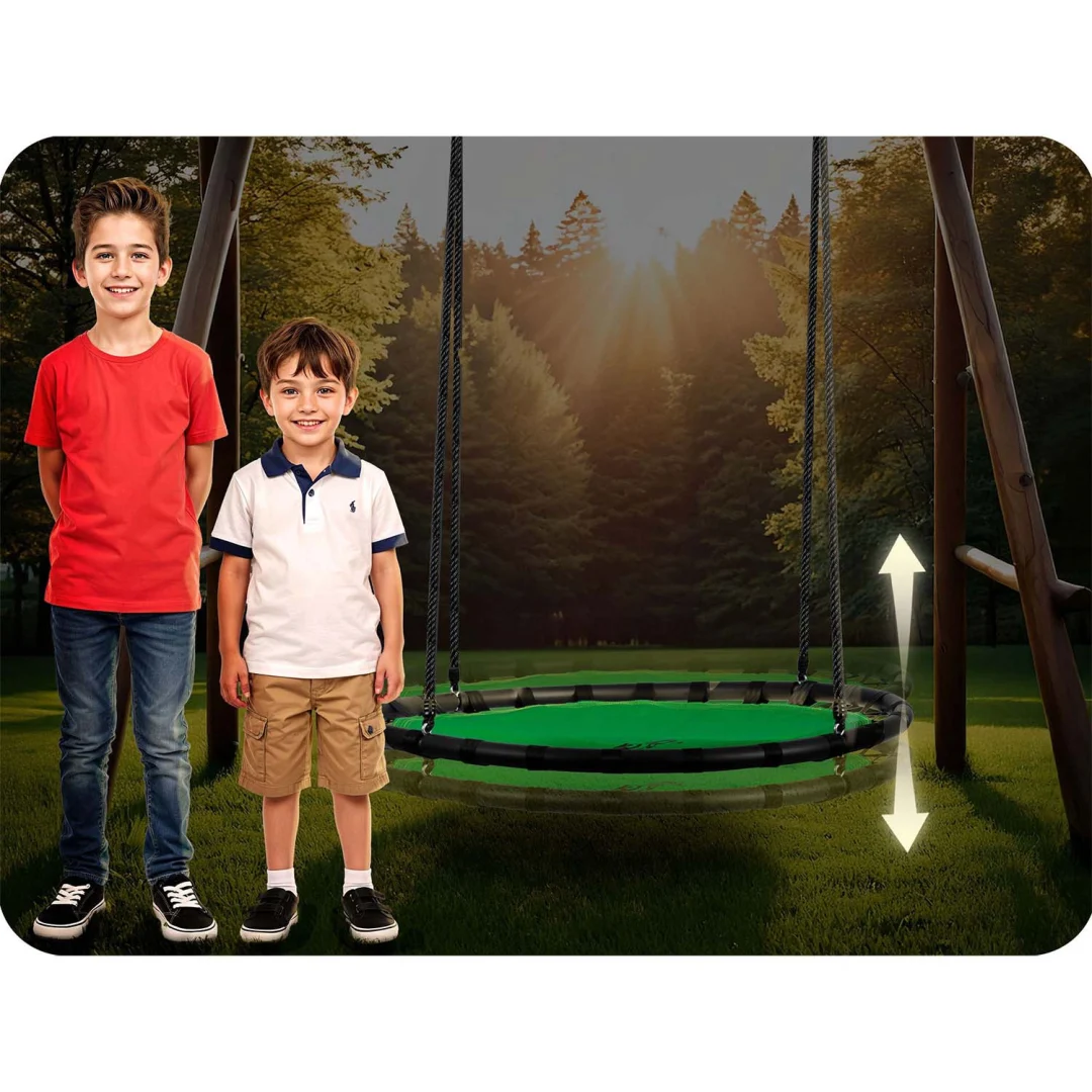 Dječja ljuljačka Neo-Sport Swingo ptičje gnijezdo, Ø 120 cm, crvena, var. 110222_11