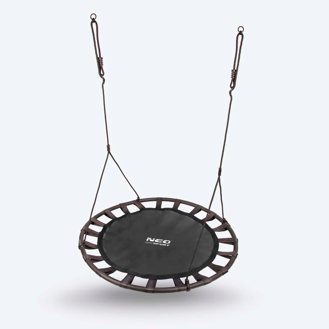 Dječja ljuljačka Swingo XXL ptičje gnijezdo, crna, Ø 120 cm_3