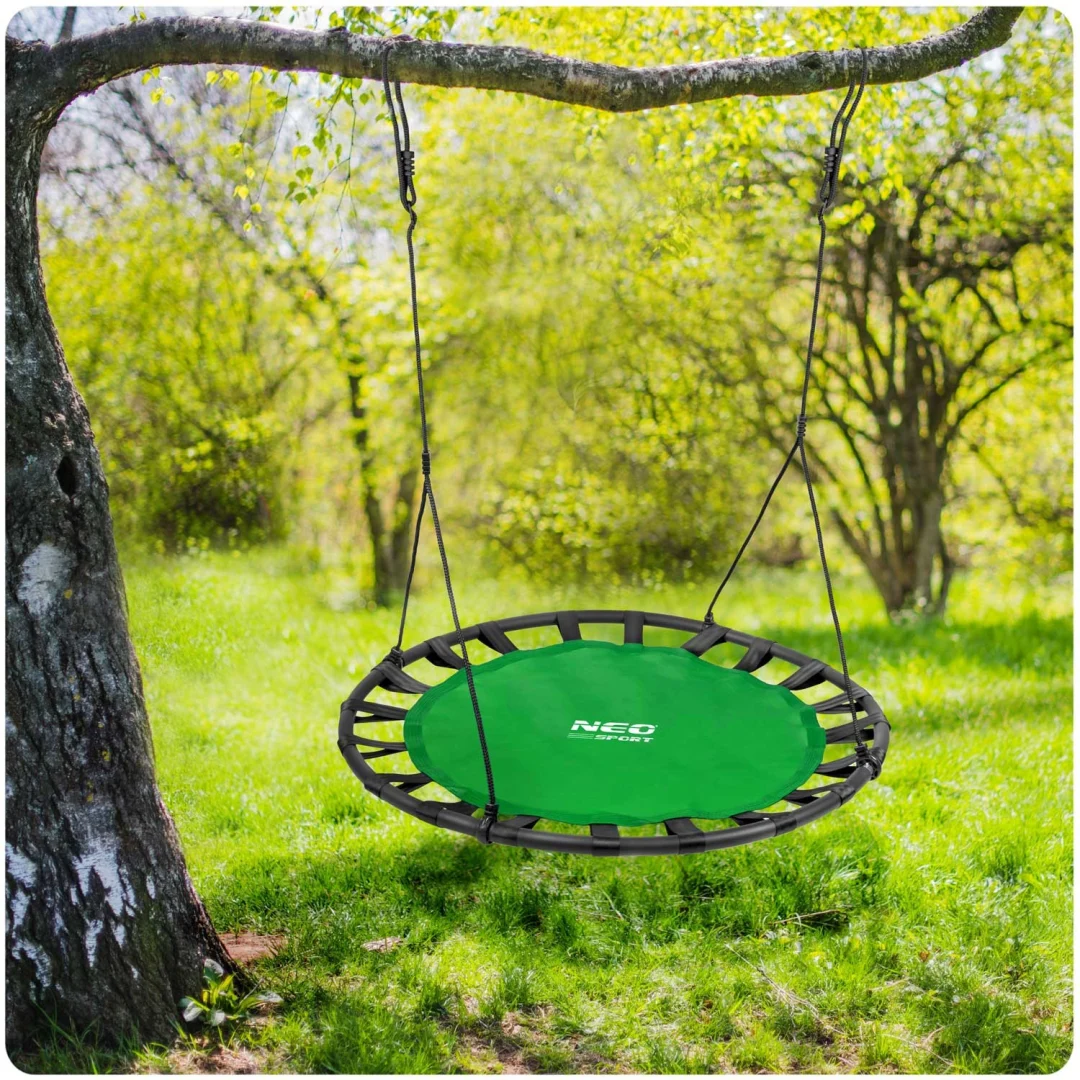 Dječja ljuljačka Swingo XXL ptičje gnijezdo, zelena, Ø 120 cm_6