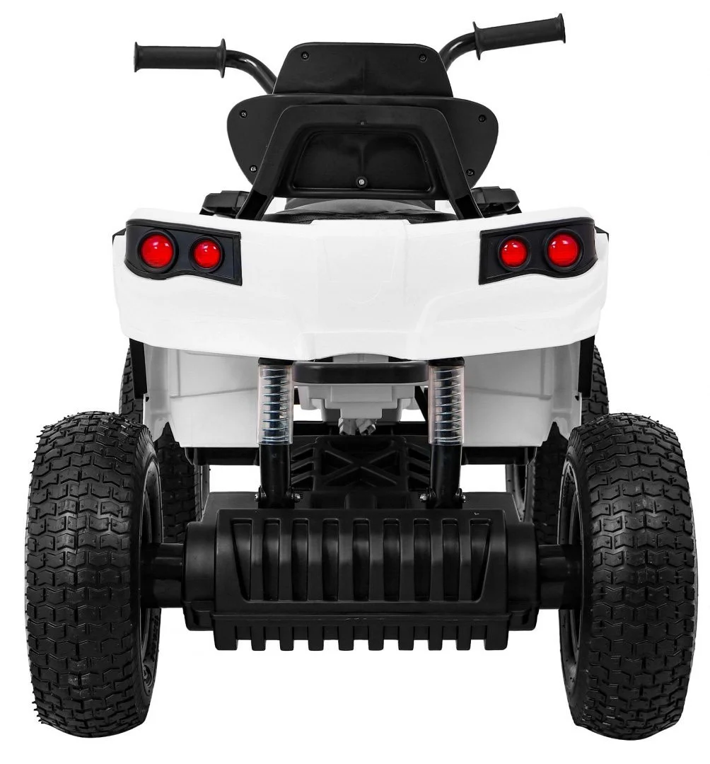 Dječji ATV Air Quad na baterije, bijeli + gume na napuhavanje + MP3 radio + spori start, bijela quad na akumulator_6