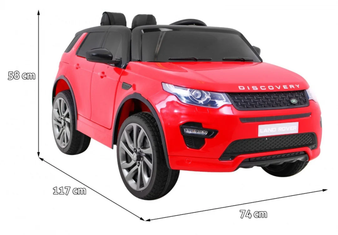 Dječji Land Rover Discovery crveni SUV + daljinski upravljač, crvena_2