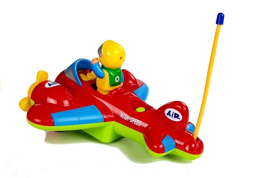 Dječji R/C avion s volanom na daljinsko upravljanje, crveni_3