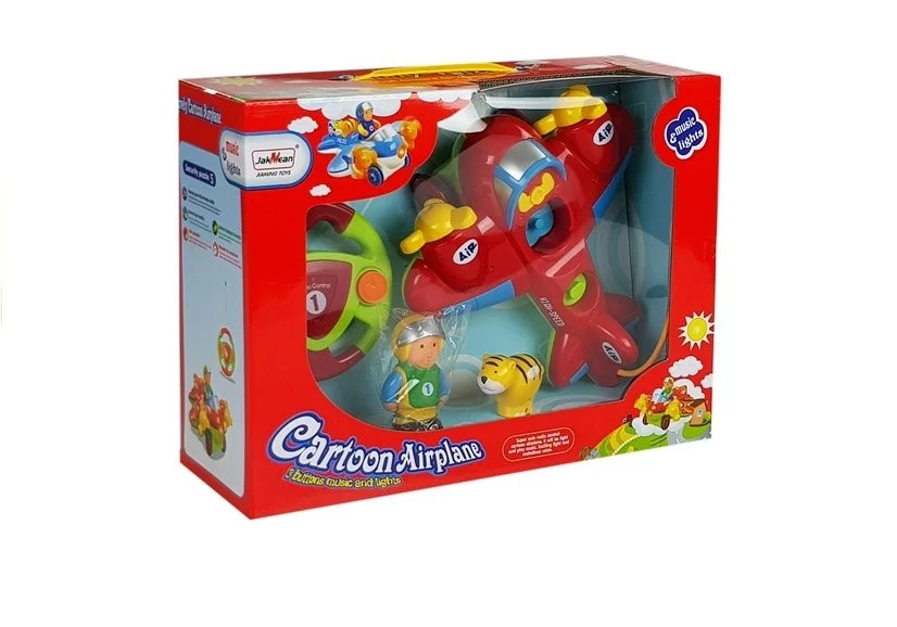 Dječji R/C avion s volanom na daljinsko upravljanje, crveni_5