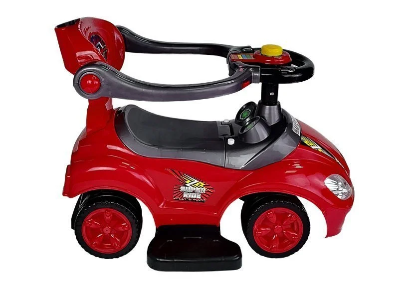 Dječji auto za guranje s ručkom za roditelje Mega autić 3 u 1 crveni_7