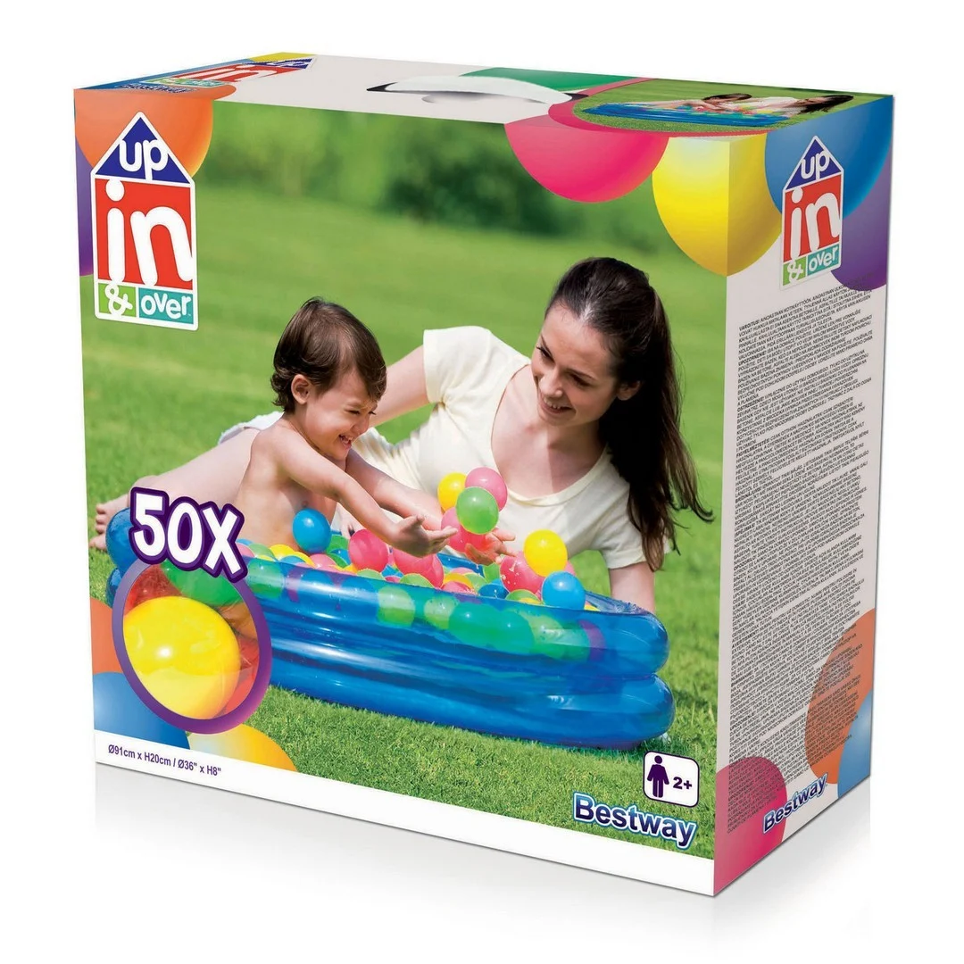 Dječji bazen + 50 loptica 91 x 20 cm Bestway 51085_8