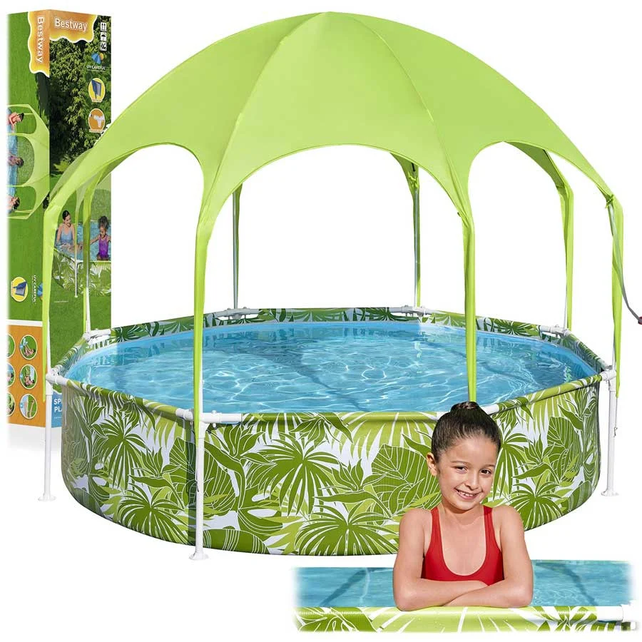 Dječji bazen s okvirom i krovom 244x51 cm Bestway 56432_1
