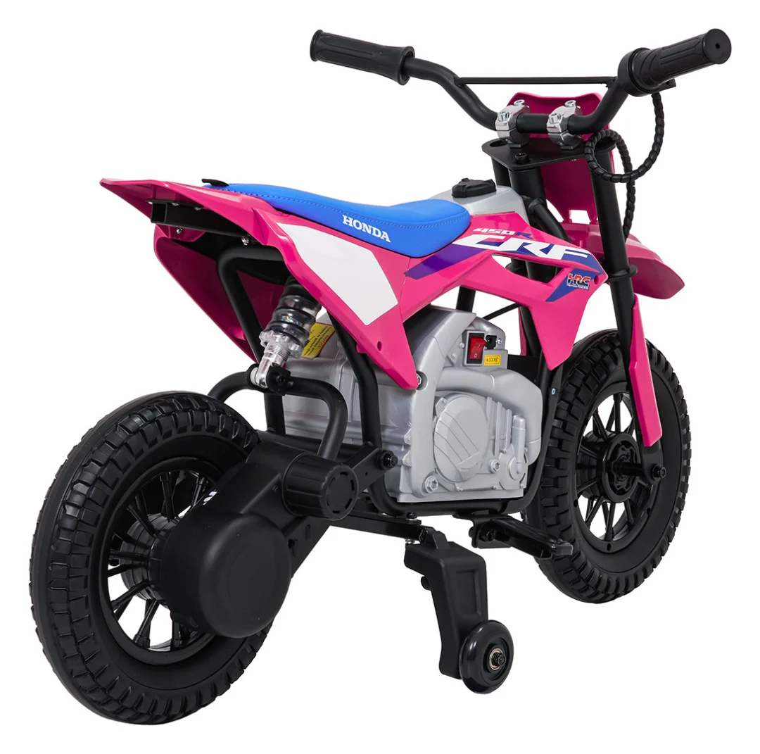 Dječji električni motocikl Honda CFR450R ružičasti motor na akumulator_14