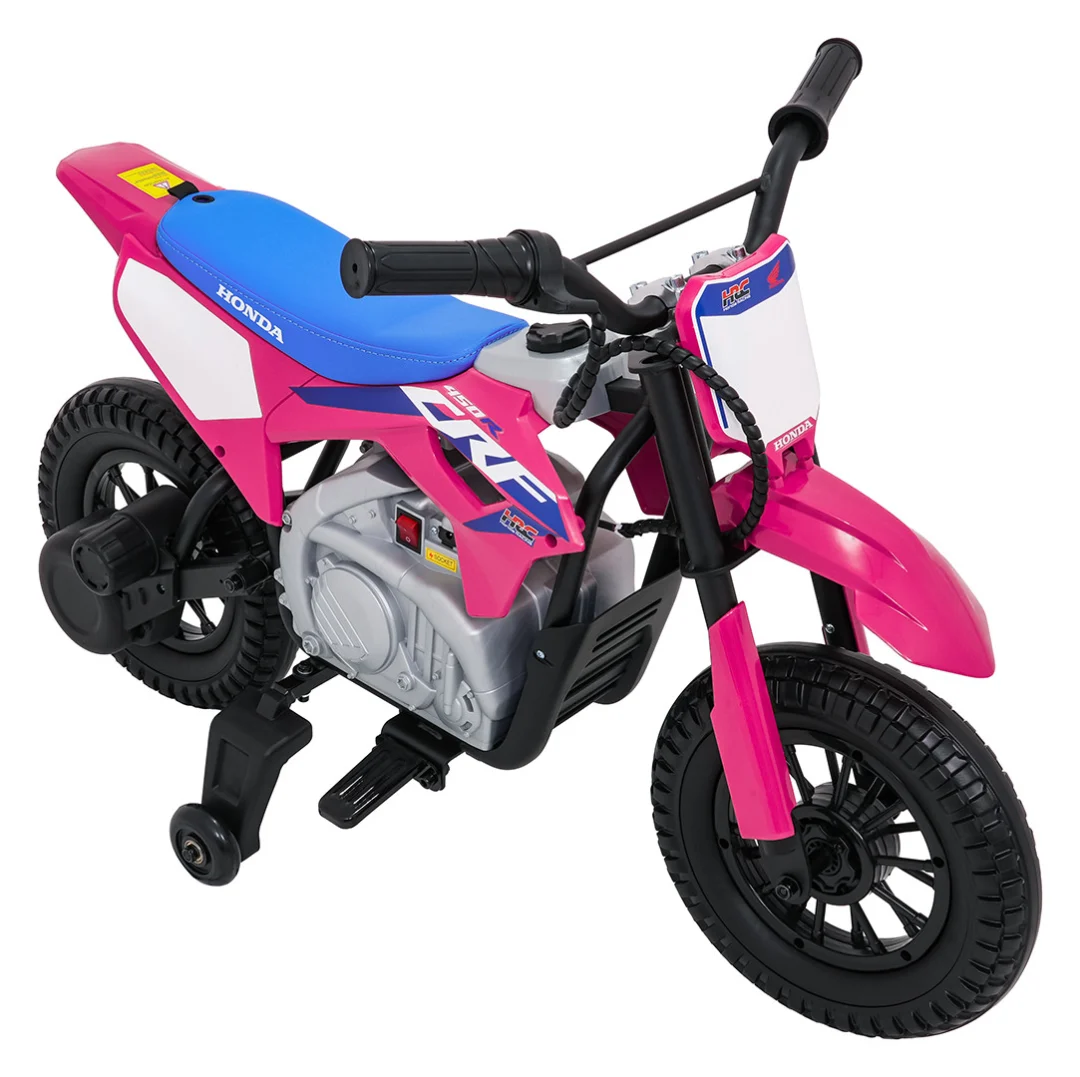 Dječji električni motocikl Honda CFR450R ružičasti motor na akumulator_17