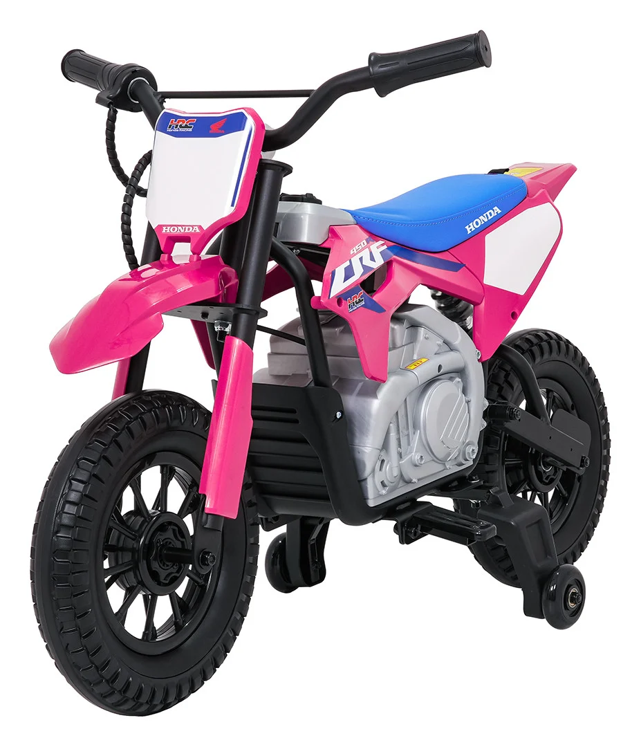 Dječji električni motocikl Honda CFR450R ružičasti motor na akumulator_2