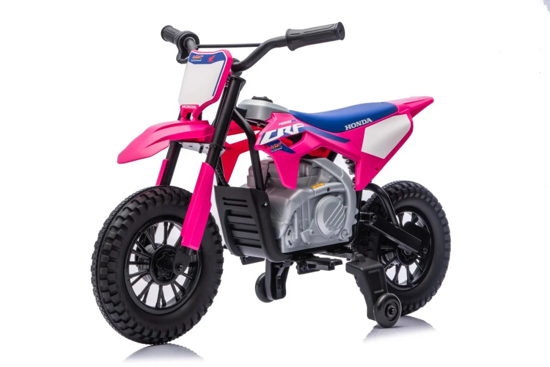 Dječji električni motocikl Honda CFR450R ružičasti motor na akumulator_32