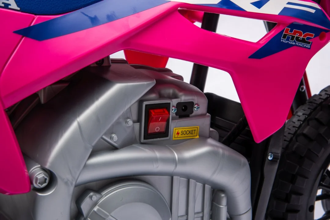 Dječji električni motocikl Honda CFR450R ružičasti motor na akumulator_44