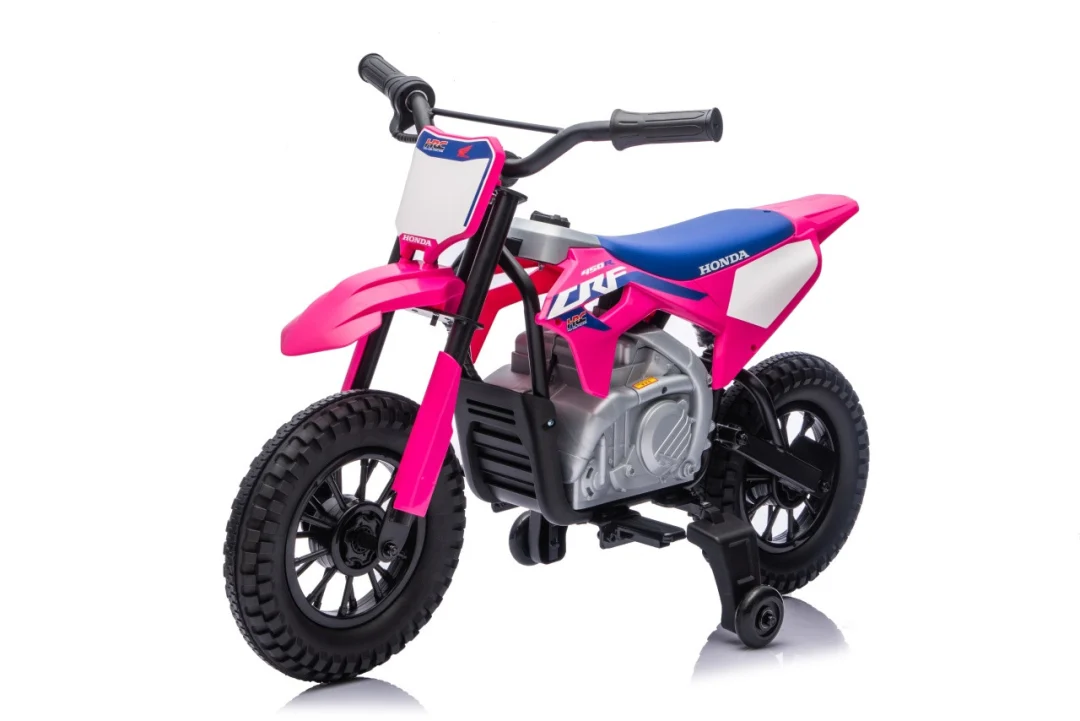 Dječji električni motocikl Honda CFR450R ružičasti motor na akumulator_52