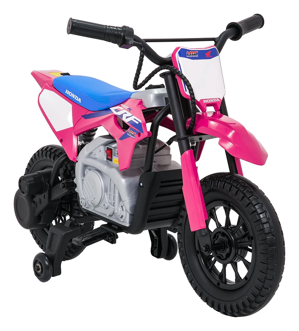 Dječji električni motocikl Honda CFR450R ružičasti motor na akumulator_6