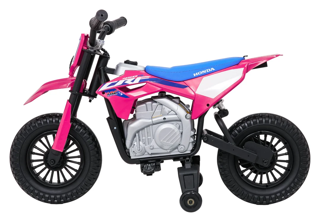 Dječji električni motocikl Honda CFR450R ružičasti motor na akumulator_8