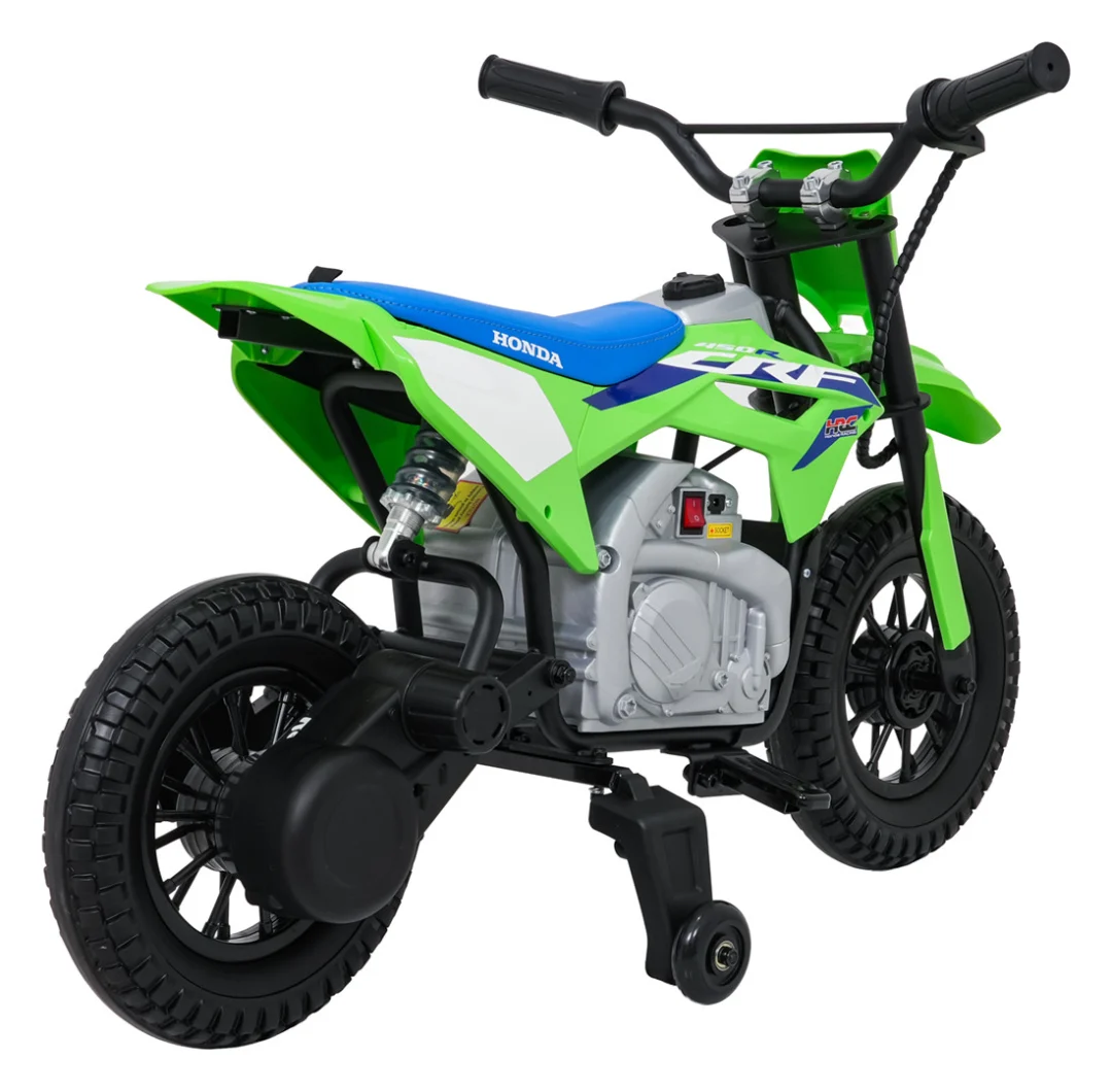 Dječji električni motocikl Honda CFR450R zeleni motor na akumulator_16